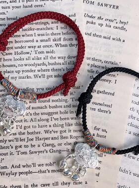 新中式平安锁铃铛手链手