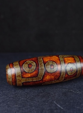 藏区回流老料真品玛瑙玉髓九眼天珠天然天眼珠锁骨项链吊坠送挂绳