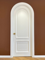 American cream wind arched door arched door solid wood door bedroom door bedroom door cloister double door open to door custom