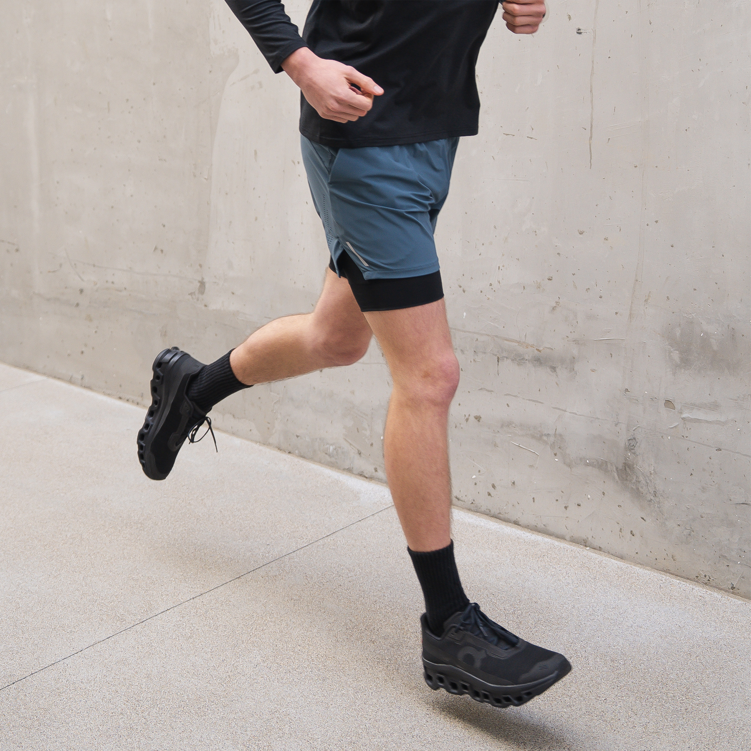 DRIOTOPIA2026 summer new lining shorts men's sports running five-point pants wrapping stretch pants