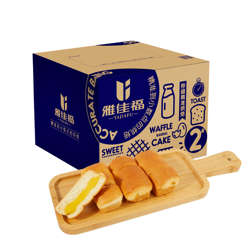 雅佳福手撕整箱装早餐芝士法式面包 雅佳福食品西式糕点