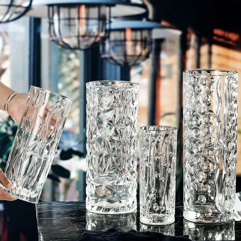 大号家用加厚透明玻璃花瓶摆件富贵竹水培百合干花客厅餐桌插花瓶,淘宝优惠券,粉丝福利购,淘宝优惠卷