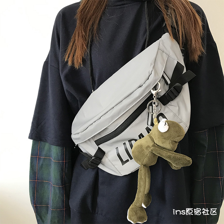 韩国ins大容量工装胸包男日系原宿韩版百搭潮牌斜挎包女学生腰包,淘宝优惠券,粉丝福利购,淘宝优惠卷