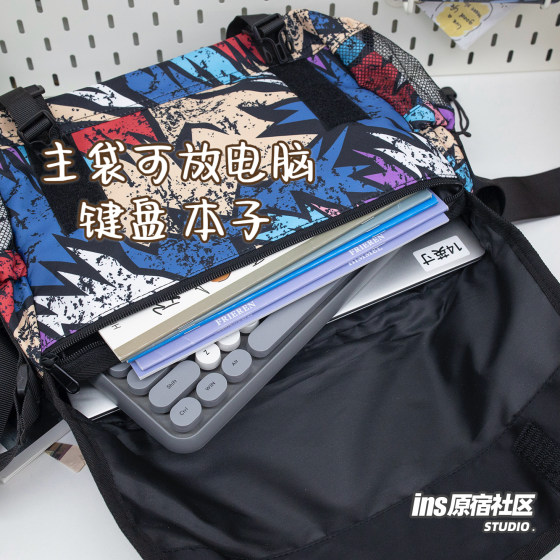 2024 Autumn and Winter New Hong Kong Style Workwear Shoulder Crossbody Bag