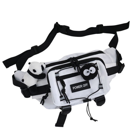 Korean style ins style workwear chest bag unisex functional crossbody bag skateboard bag cycling leisure sports waist bag trendy