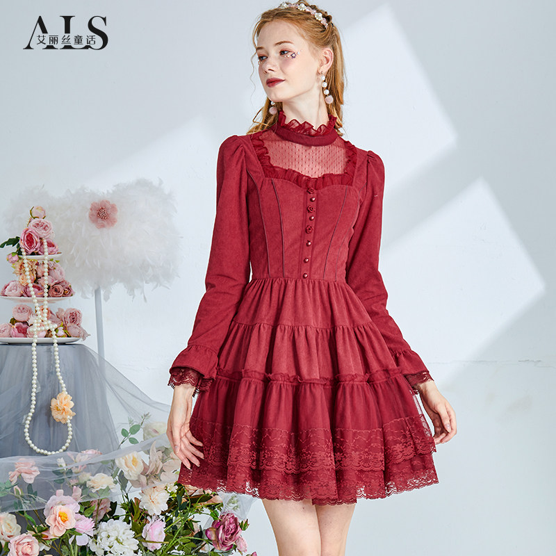 艾丽丝2026春季洋气网纱粉色方领蛋糕连衣裙泡泡袖甜美短款仙女裙,淘宝优惠券,粉丝福利购,淘宝优惠卷