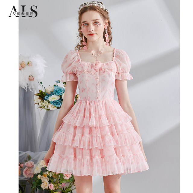 Alice fairy tale sweet cake new summer style