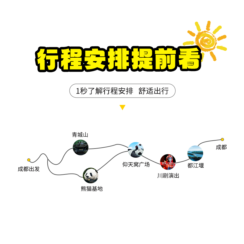 纯玩15人内团成都市内博物馆武侯祠大熊猫基地都江堰青城山一日游