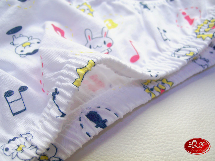 浪莎 女童纯棉舒适印花三角裤 女学生儿童全棉内裤L6558 4条包邮 - 图1