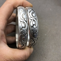 Ancient play miscellaneous bracelets brass bracelets silver bracelets with male and female universal ornaments a pair of prices