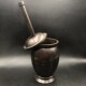 Copper medicine jar ornaments, Chinese herbal medicine equipment, garlic pounder, large home crafts, copperware, roller tools