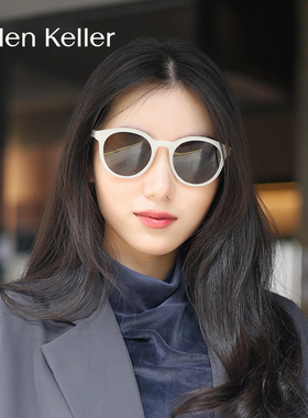 海伦凯勒女墨镜复古时尚明星同款