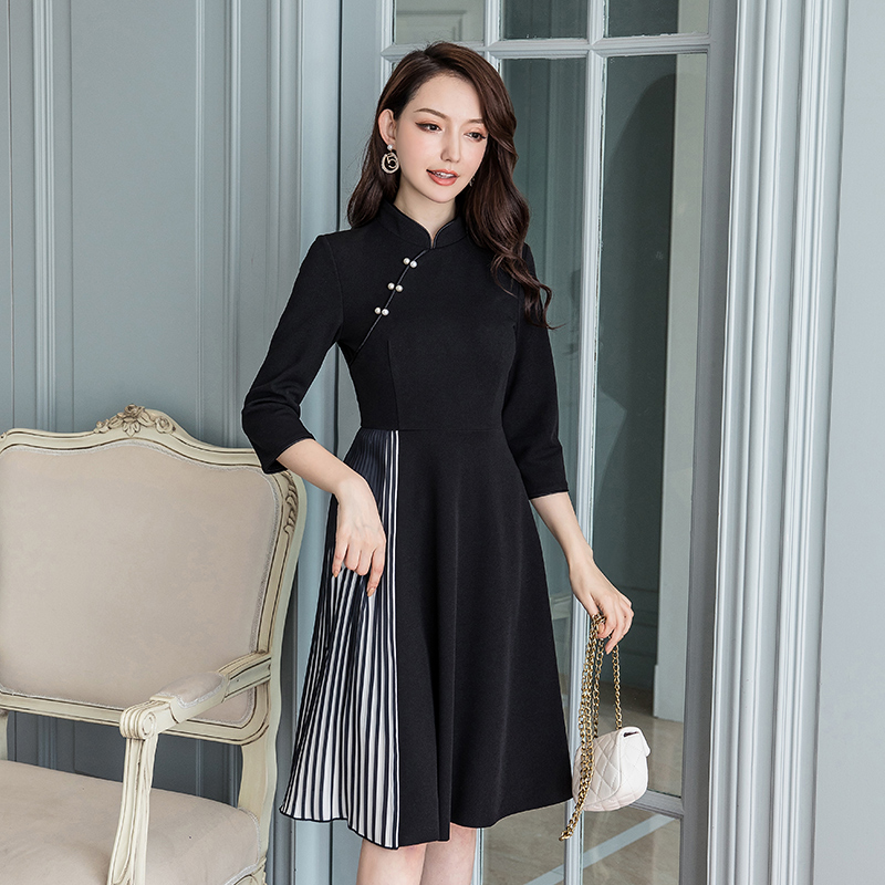 六米斯旗舰店旗袍年新款年轻款少女中国风日常裙子女夏时尚中式改良连衣裙1