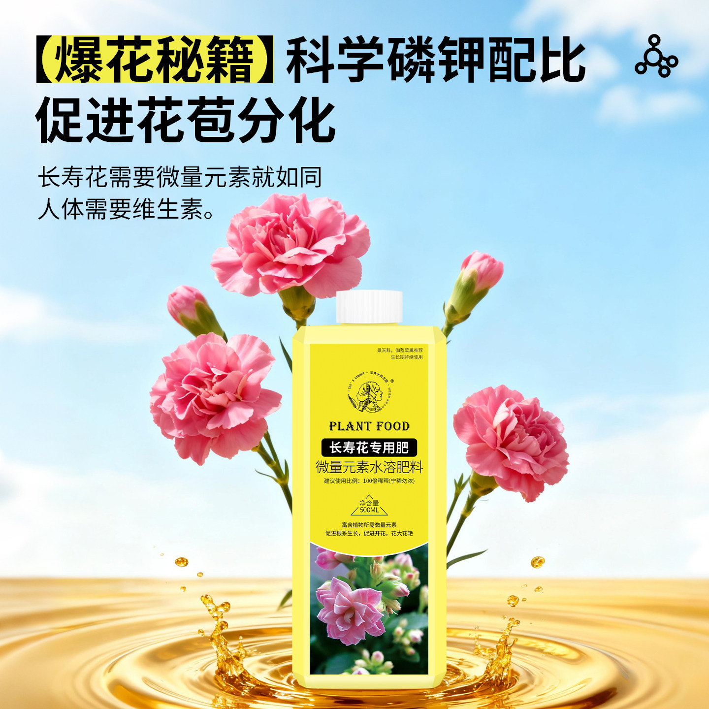 长寿花肥料专用复合肥促开花氮磷钾花卉营养液花肥养花通用爆花肥,淘宝优惠券,粉丝福利购,淘宝优惠卷