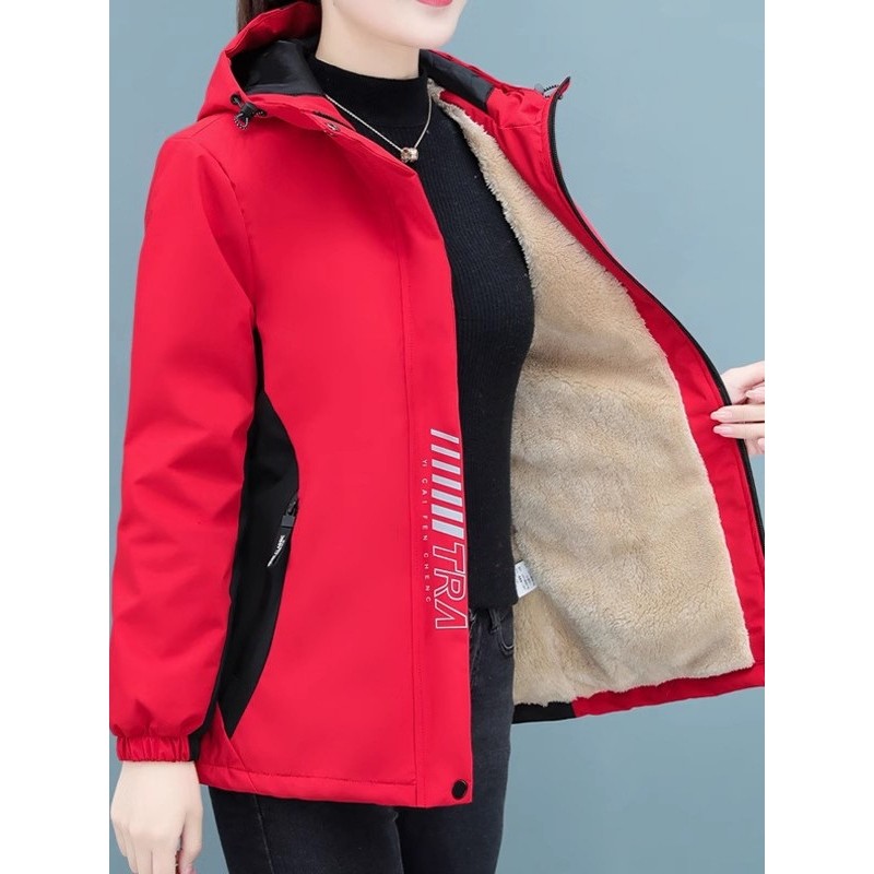 欧洲站冲锋衣外套女新款加绒加厚爆款宽松棉服休闲夹克冬短款上衣,淘宝优惠券,粉丝福利购,淘宝优惠卷