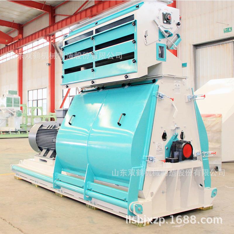 10吨大型饲料粉碎机 90kw水滴式锤片粉碎机 牛羊猪鸡饲料粉碎机 - 图1