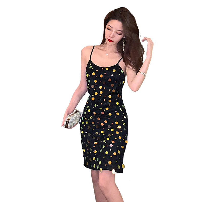 2020新款闪闪blingbling女夏连衣裙 陌鲨连衣裙