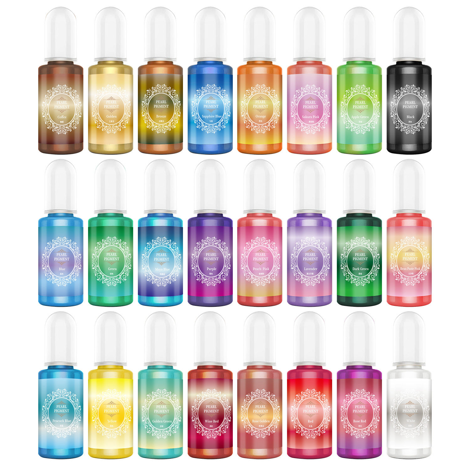 水晶滴胶珠光色精uv胶ab胶调色染色剂人鱼姬色精珠光细闪调色颜料,淘宝优惠券,粉丝福利购,淘宝优惠卷