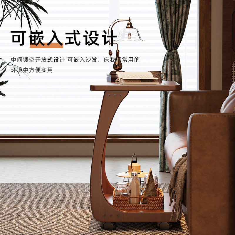 小推车小茶几床头柜可移动边几电脑桌置物架家用落地床边茶几桌子,淘宝优惠券,粉丝福利购,淘宝优惠卷