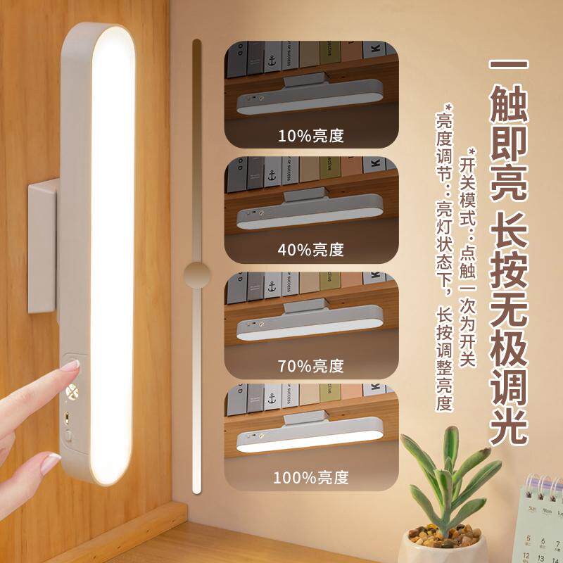 台灯学习专用宿舍灯学生寝室磁吸酷毙灯书桌led护眼灯充电床头灯