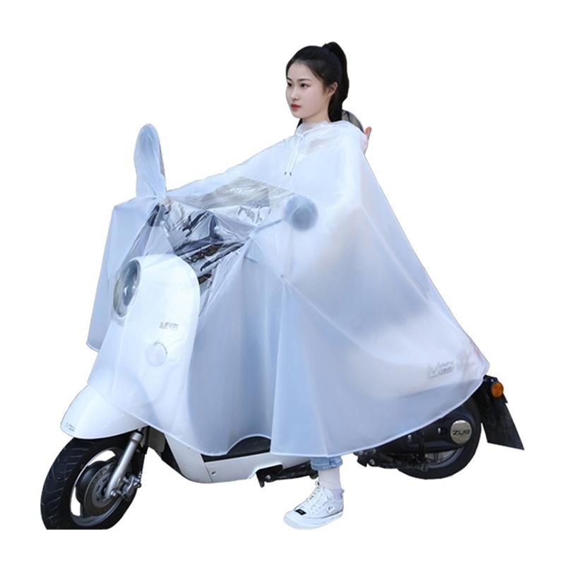 雨衣电动摩托车透明雨批单人女士成人骑行电瓶车电车遮脸防水雨披 - 图3