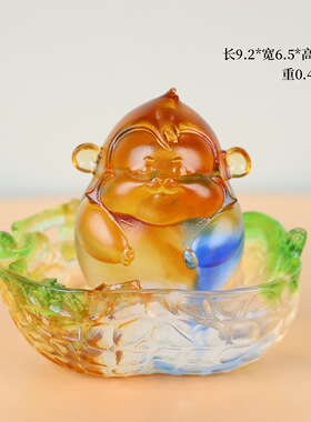 好事发生琉璃摆件十二生肖属相吉祥物本命年桌面守护家居装饰品