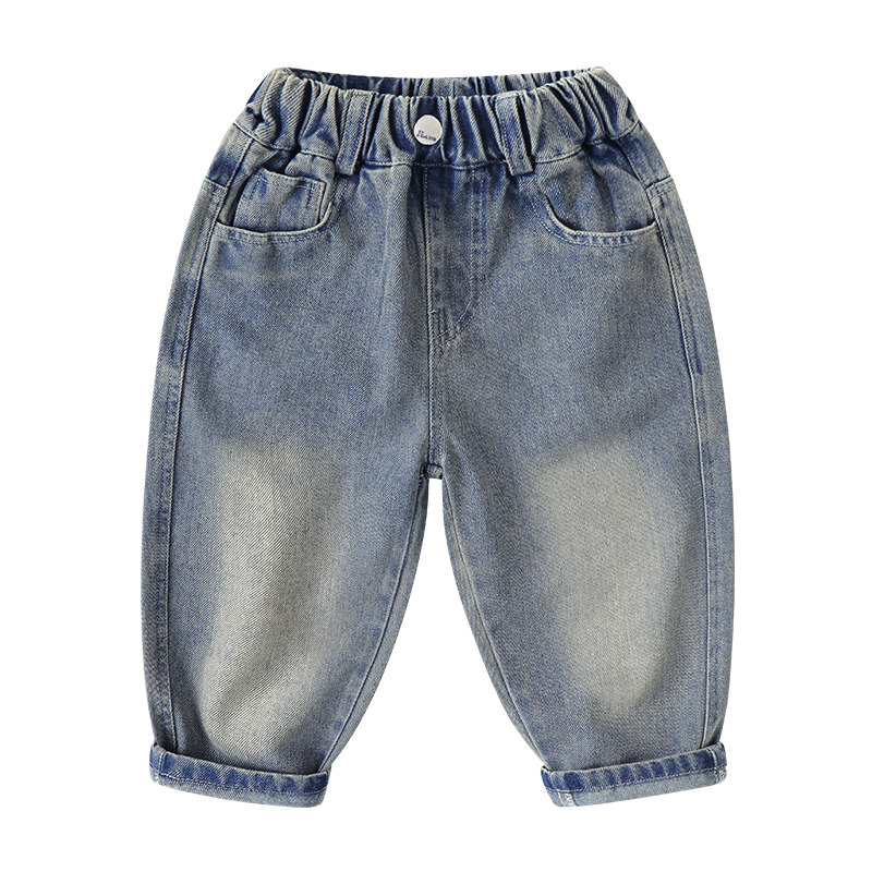 右欧童装男童牛仔裤复古女童裤子秋季新款儿童长裤宝宝小童秋装,淘宝优惠券,粉丝福利购,淘宝优惠卷