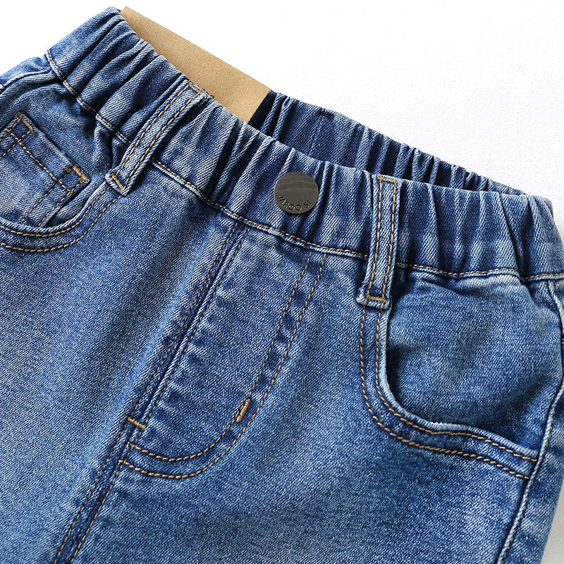 右欧男童牛仔裤春装春秋季新款童装裤子小童儿童宝宝休闲长裤潮