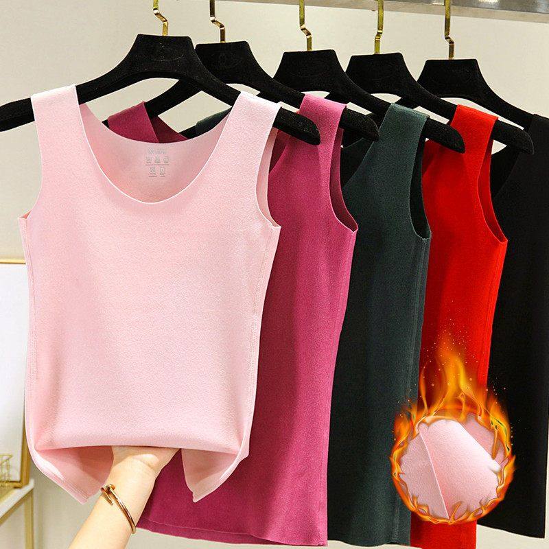 无痕修身打底衫内搭上衣双面绒背心女士秋冬德绒发热保暖吊带小衫,淘宝优惠券,粉丝福利购,淘宝优惠卷