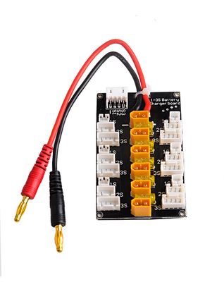 M6 B6 Q6充电器扩充板XT30插头 1-3锂电池平衡充并冲板6组同时充-图3