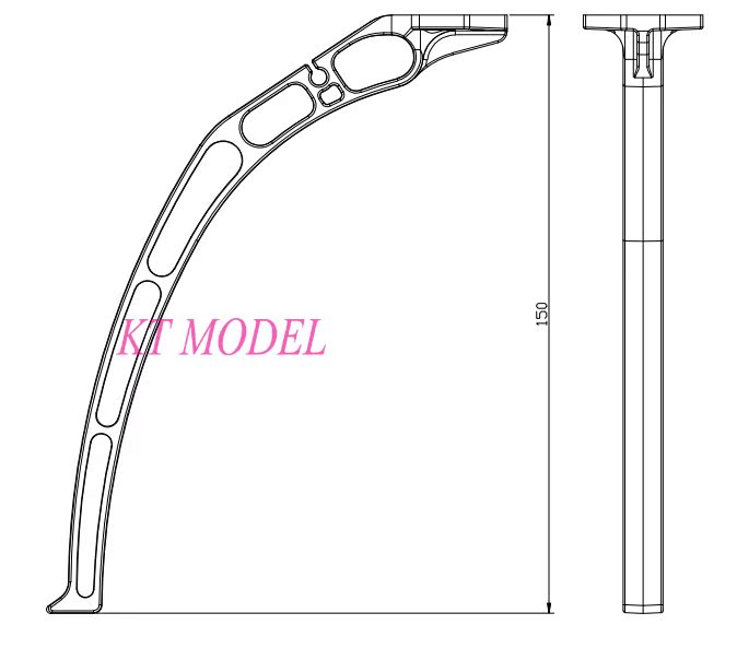 KTMODEL◆DJ风火轮F450 F550 S500 通用起落架 FPV 航拍高脚架 - 图3