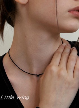 女韩国博主同款项链锁骨链