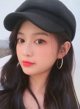 欧美风网红hoop金属镶钻潮人银针