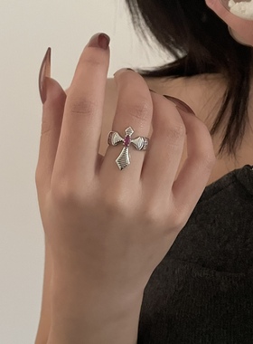 法式复古轻奢小众高级感戒指情侣