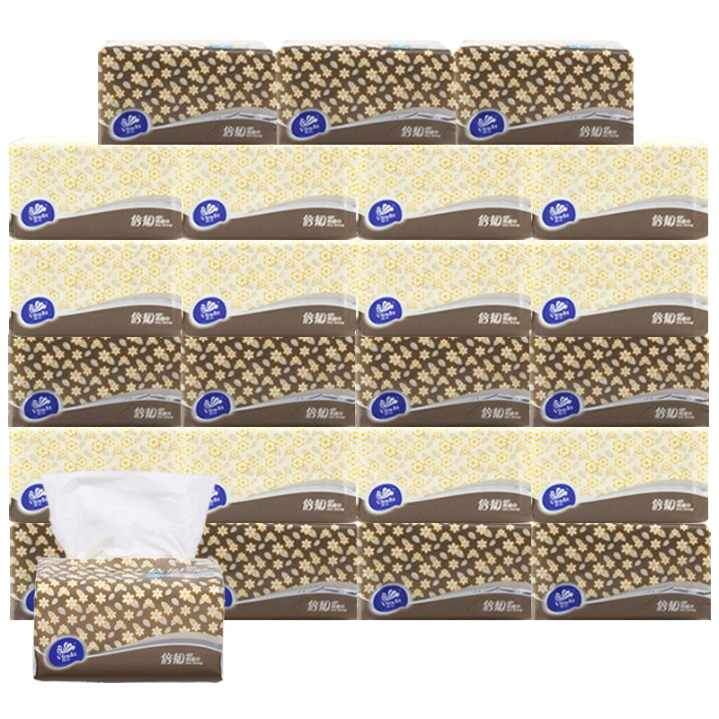 维达抽纸巾24包整箱实惠装抽卫生纸 凌恒居家日用抽纸