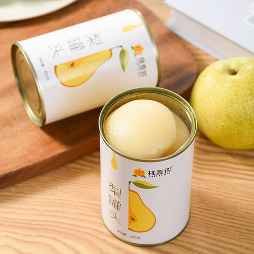 桃壹佰梨罐头6罐整箱糖水雪梨砀山黄桃新鲜水果零食饮料特产包邮 - 图1