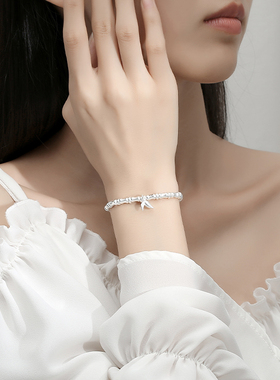 9999纯银竹节手链ins小众