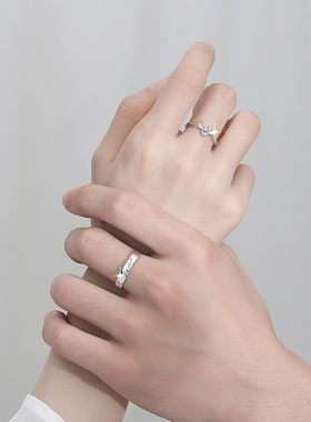 一鹿有你小众设计情侣戒指送女友