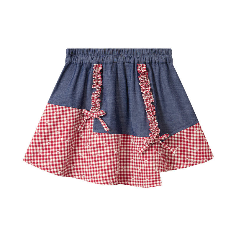 VICIUSSS女童甜美半身裙2025夏季新款儿童洋气百搭拼接裙子洋气仙,淘宝优惠券,粉丝福利购,淘宝优惠卷