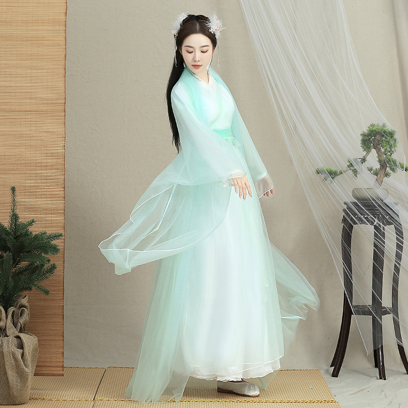 古装秋季中国风仙气齐腰套装汉服 美俪秘籍汉服