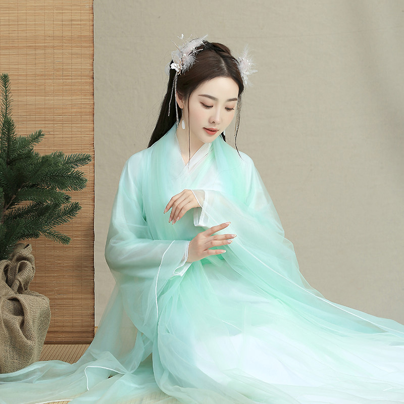 古装秋季中国风仙气齐腰套装汉服 美俪秘籍汉服