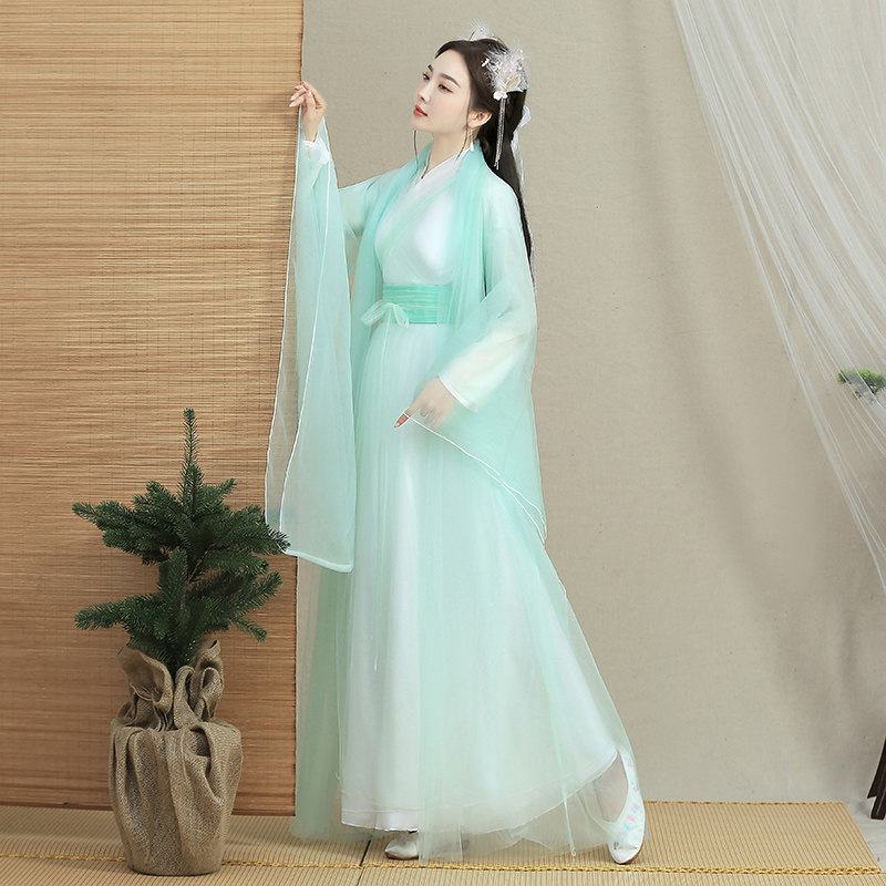 古装秋季中国风仙气齐腰套装汉服 美俪秘籍汉服