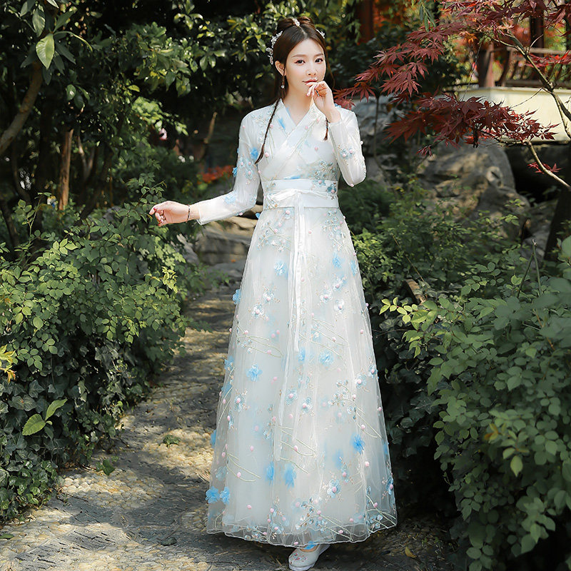 汉服女飘逸超仙原创正品套装连衣裙 美俪秘籍汉服