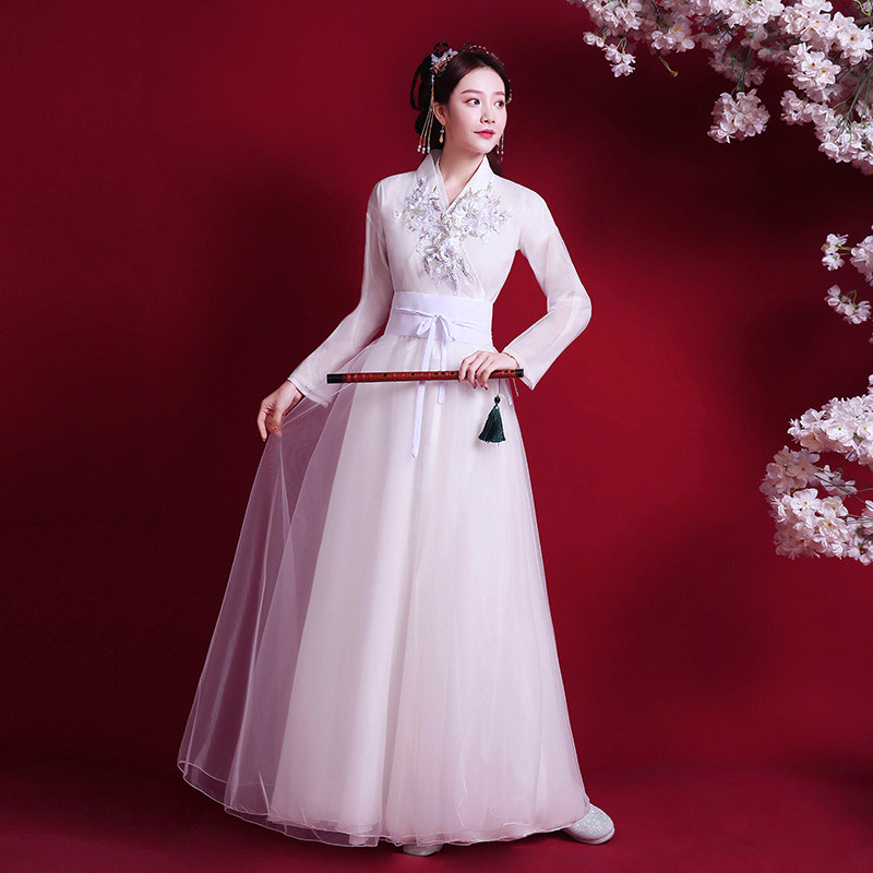 古装白色中国风超仙正品原创汉服 美俪秘籍汉服