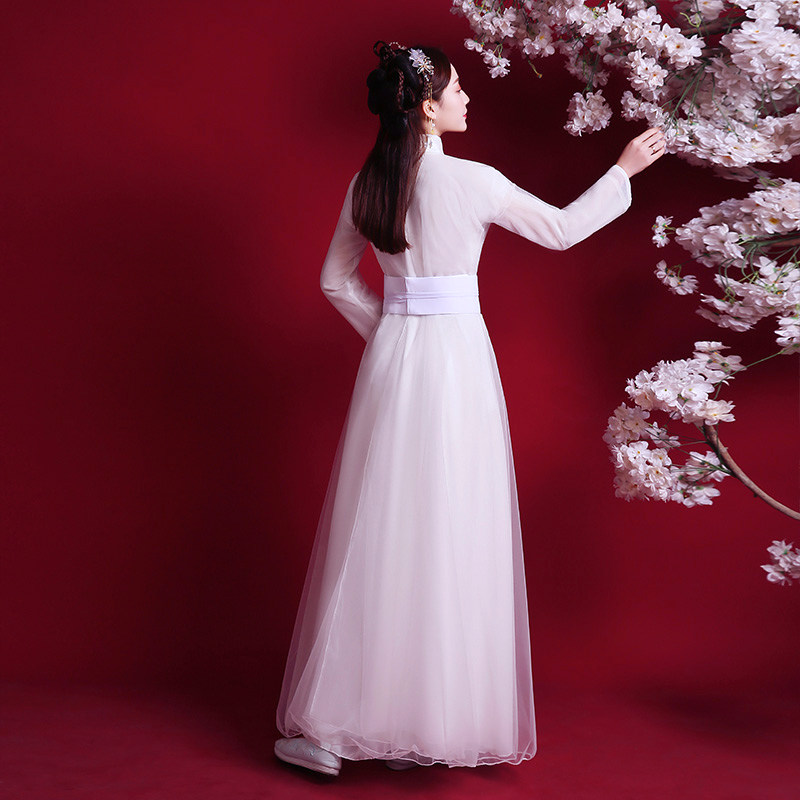 古装白色中国风超仙正品原创汉服 美俪秘籍汉服