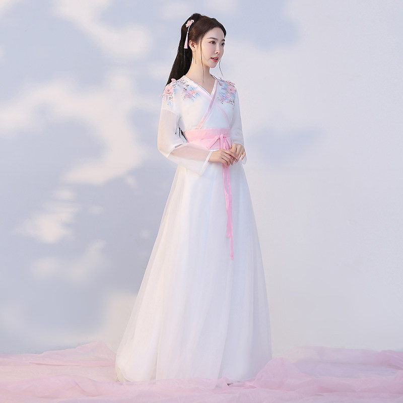 古装夏季齐腰襦裙套装飘逸超仙汉服 美俪秘籍汉服