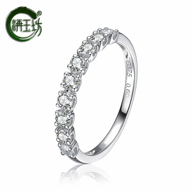 洅玉坊新款9k金戒指镶嵌天然珠宝 洅玉坊戒指/指环