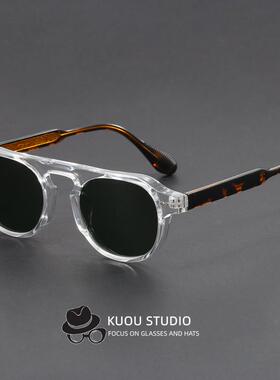 TR太阳镜偏光复古男潮个性女大框渐变色镜片清新配色防紫外线开车