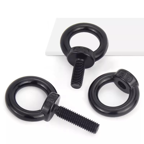 国标黑色304不锈钢吊环螺丝螺母螺帽发黑环形起重螺钉M4M5M6M8M10 - 图2