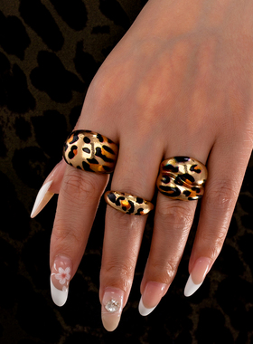 时尚简约百搭轻奢气质戒指三件套